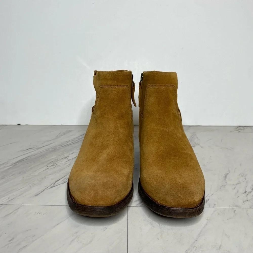 Franco Sarto Malina Brown Suede Bootie 8M